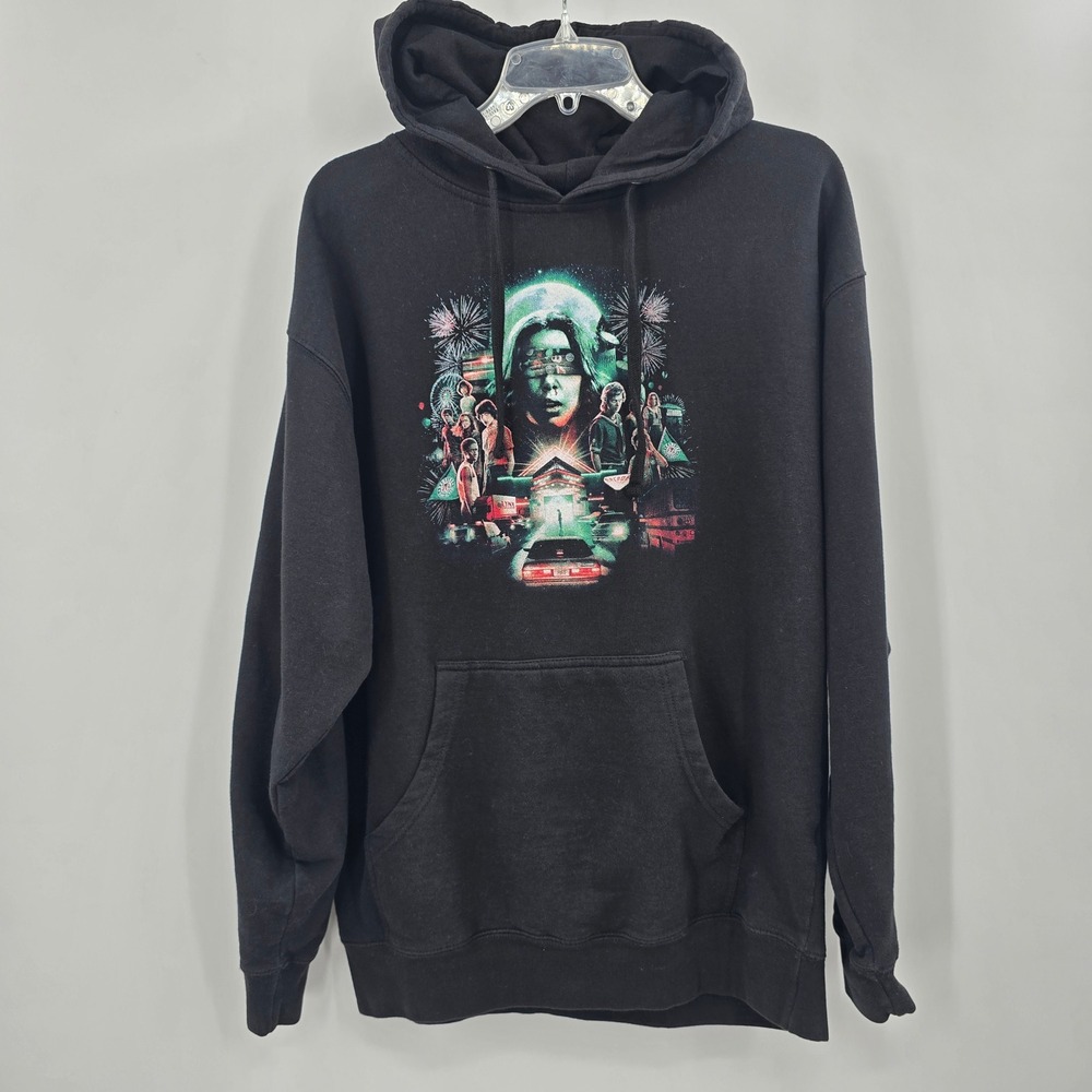 Netflix Stranger Things Season 3 Graphic Hoodie Black Mens Large 2020 Release